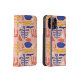 Abstract Plant Pattern iPhone Folio Case By Artists Collection