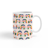 Abstract Rainbows Pattern Coffee Mug By Artists Collection