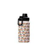 Abstract Rainbows Pattern Water Bottle By Artists Collection