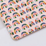 Abstract Rainbows Pattern Clutch Bag By Artists Collection
