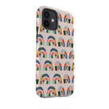 Abstract Rainbows Pattern iPhone Tough Case By Artists Collection