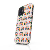 Abstract Rainbows Pattern iPhone Tough Case By Artists Collection