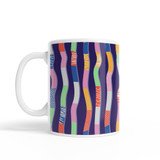 Abstract Ribbons Pattern Coffee Mug By Artists Collection