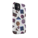 Abstract Shapes Pattern iPhone Tough Case By Artists Collection