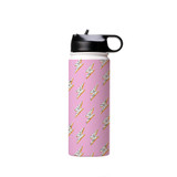 Abstract Thunder Pattern Water Bottle By Artists Collection