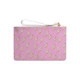 Abstract Thunder Pattern Clutch Bag By Artists Collection