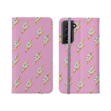 Abstract Thunder Pattern Samsung Folio Case By Artists Collection