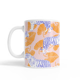 Abstract Tiger Orange Pattern Coffee Mug By Artists Collection