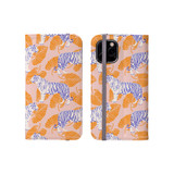 Abstract Tiger Orange Pattern iPhone Folio Case By Artists Collection