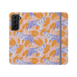 Abstract Tiger Orange Pattern Samsung Folio Case By Artists Collection