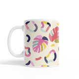 Abstract Tropical Shapes Pattern Coffee Mug By Artists Collection