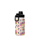 Abstract Tropical Shapes Pattern Water Bottle By Artists Collection