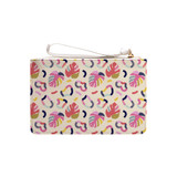 Abstract Tropical Shapes Pattern Clutch Bag By Artists Collection
