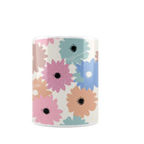 Abstract Wild Flower Pattern Coffee Mug By Artists Collection