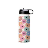 Abstract Wild Flower Pattern Water Bottle By Artists Collection