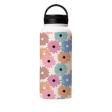 Abstract Wild Flower Pattern Water Bottle By Artists Collection