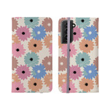 Abstract Wild Flower Pattern Samsung Folio Case By Artists Collection