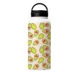 Avocado Love Pattern Water Bottle By Artists Collection