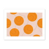 Basketball Pattern Art Print By Artists Collection