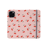 Cherry Fruit Pattern iPhone Folio Case By Artists Collection