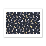 Chess Pieces Pattern Art Print By Artists Collection