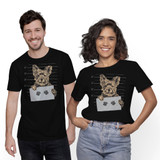 Funny Yorkshire Terrier Mugshot T-Shirt By Vexels