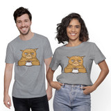 Grumpy Coffee Cat T-Shirt By Vexels