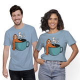 Sloth In A Hot Tub Coffee T-Shirt By Vexels