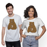 Tired Bear Drinking Coffee T-Shirt By Vexels