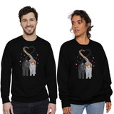 Cats In Love Crewneck Sweatshirt By Vexels