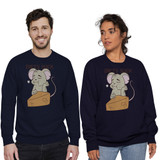 Diets Suck Mouse Crewneck Sweatshirt By Vexels