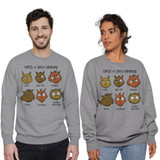 Types Of Coffee Drinker Cats Crewneck Sweatshirt By Vexels