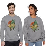 Pizza And Pinneapple Forbidden Love Crewneck Sweatshirt By Vexels