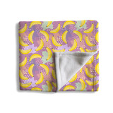 Abstract Banana Trees Pattern Fleece Blanket By Artists Collection