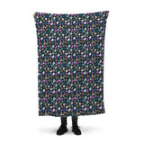 Abstract Cheetah Skin Pattern Fleece Blanket By Artists Collection