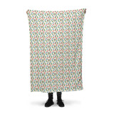 Abstract Feather Pattern Fleece Blanket By Artists Collection