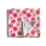 Abstract Floral Pattern Fleece Blanket By Artists Collection