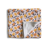 Abstract Lemon Pattern Fleece Blanket By Artists Collection
