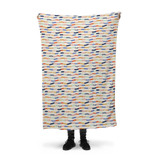 Abstract Lines Pattern Fleece Blanket By Artists Collection