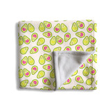 Avocado Love Pattern Fleece Blanket By Artists Collection