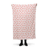 Cherry Fruit Pattern Fleece Blanket By Artists Collection
