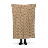 Coffee Beans Pattern Fleece Blanket By Artists Collection