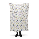 Counting Sheep Pattern Fleece Blanket By Artists Collection