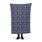 Feather Pattern Fleece Blanket By Artists Collection