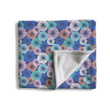 Flower Umbrella Pattern Fleece Blanket By Artists Collection