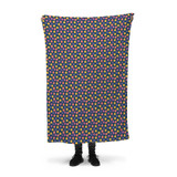 Happy Faces Pattern Fleece Blanket By Artists Collection
