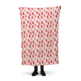 Hearts Pattern Fleece Blanket By Artists Collection