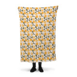 Juicy Orange Pattern Fleece Blanket By Artists Collection