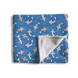 Koi Pattern Fleece Blanket By Artists Collection