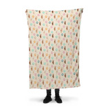 Peace Pattern Fleece Blanket By Artists Collection